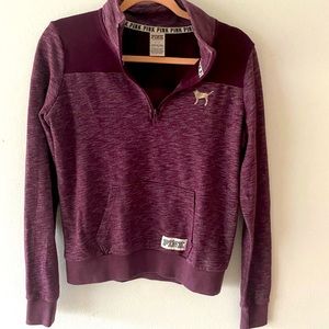 Pink zip up sweatshirt